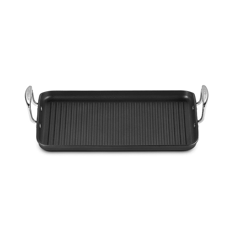 Toughened Non-Stick Ribbed rectangular grill pan, 35cm
