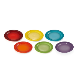 Image showing the Set of 6 Vancouver Diner Plate, 27cm, Rainbow product.