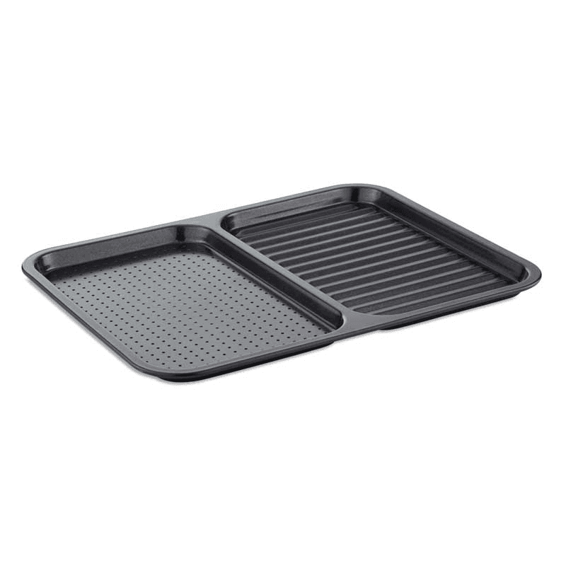 Precision Plus Divided Crisper Tray Non-Stick, Black