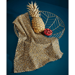 Image showing the Tea Towel, Leopard, Brown product.