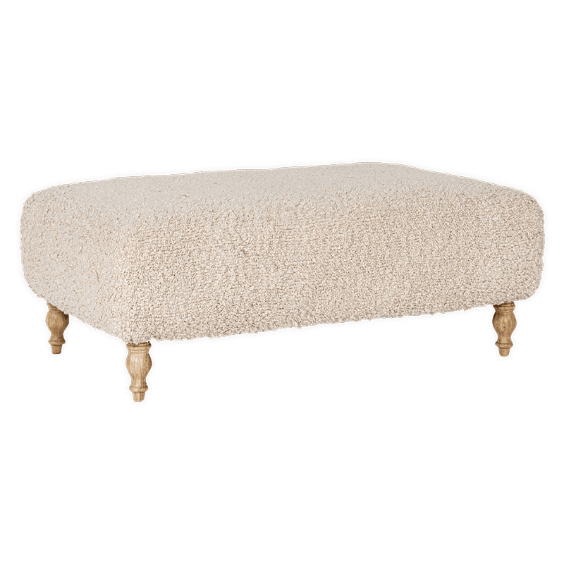 Otas Teddy Ottoman, Off White