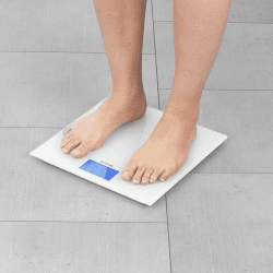 Image showing the Digital bathroom scales, 30 x 30cm, White product.