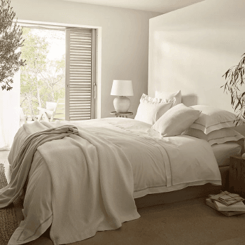 Image showing the Colville Double Bedspread, White product.