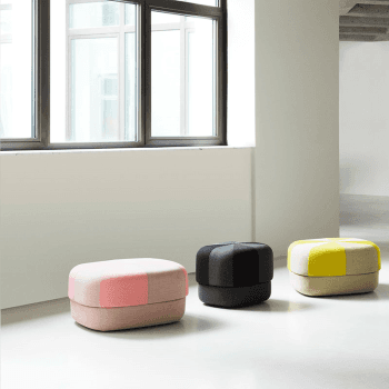 Image showing the Circus Pouf, H40 x D46cm, Black product.