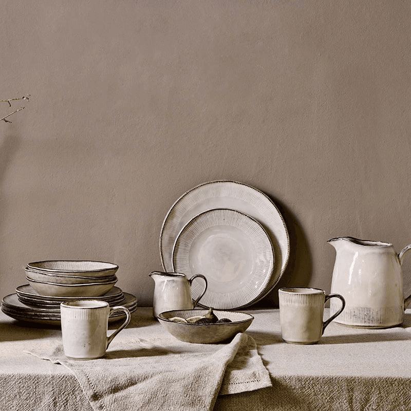 Malia Side Plate, D22.5cm, Cream