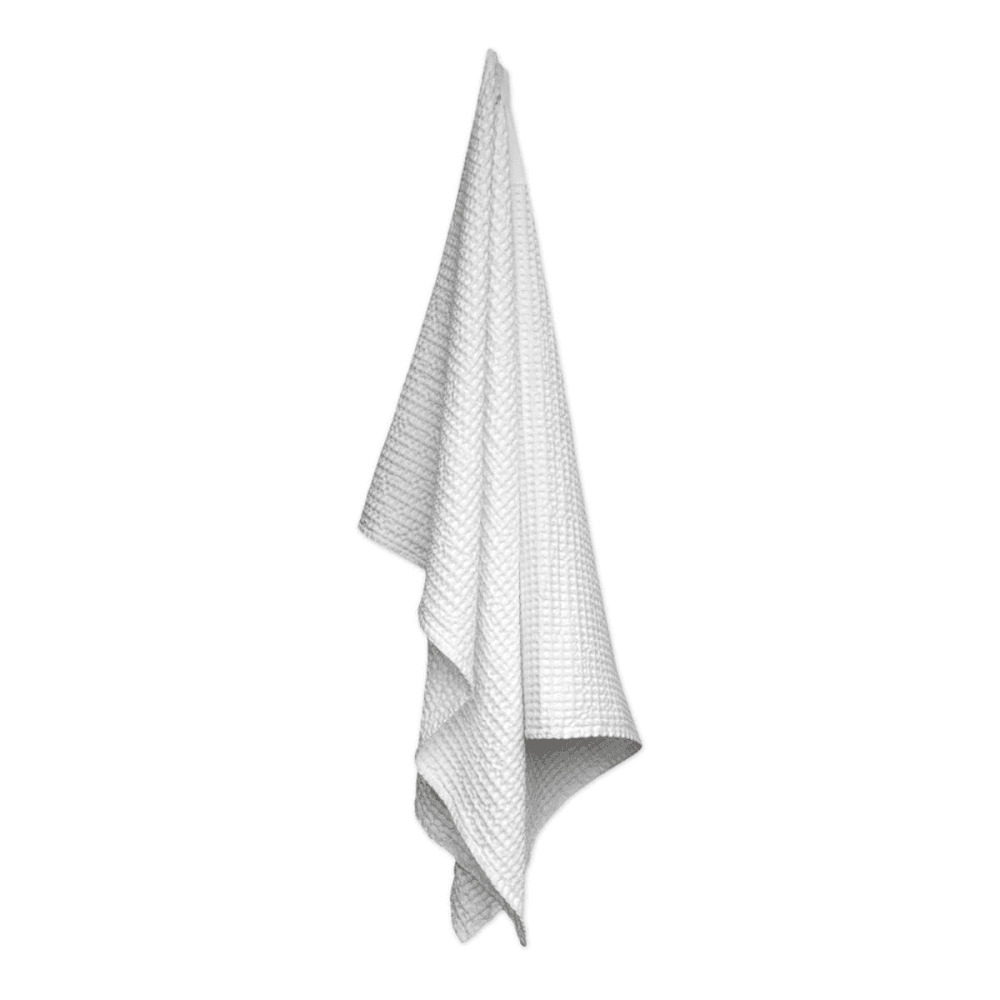 Waffle Towel and blanket, 150 x 100cm, Natural White