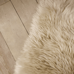 Image showing the Sheepskin Rug, W60cm x L90cm, Natural product.