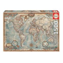 Image showing the Political Map of the World 1500 piece Jigsaw Puzzle product.