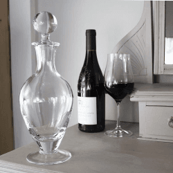 Image showing the Classic Footed Wine Decanter, 800ml, Clear product.