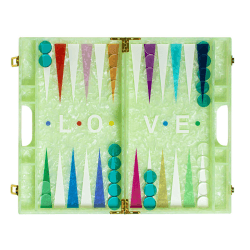 Image showing the Love Backgammon Board, L45 x W38cm, Green product.