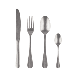 Image showing the 16 piece cutlery set, Stonewash Stainless Steel product.