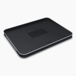 Image showing the Cut & Carve Plus Chopping Board, Large, Black product.