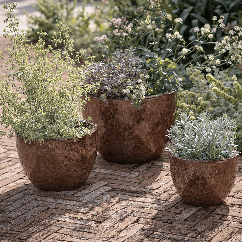 Dunai Planter, H31cm, Terracotta