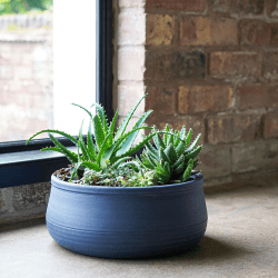 Image showing the Kew Temperate House Handthrown Statement Bowl, D38cm, Azurite product.