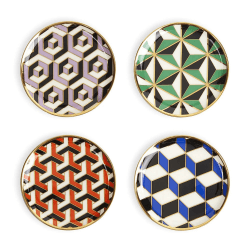 Image showing the Versailles Set of 4 Coasters, D10cm, Multi product.