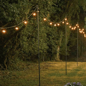 Image showing the Festoon Pole, H275cm, Black product.
