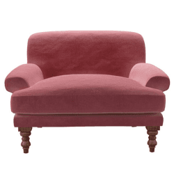 Image showing the Saturday Love Seat, Rose product.