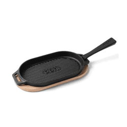 Image showing the Cast Iron Grizzler Pan, Black product.