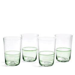 Image showing the 1815 Glass Set of 4 Highballs, 500ml, Green product.