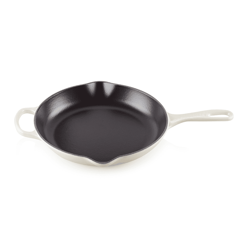 Signature Cast Iron Skillet with Metal Handle, 26cm, Meringue