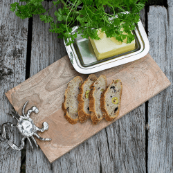 Image showing the Seashore Serving Board with Crab Design, L42 x W20.5cm, Wood product.