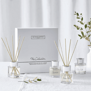 Image showing the The Mini Diffuser Set, 4 x 50ml, White product.