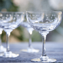 Image showing the Stars Set of 6 champagne glasses, 150ml, Crystal product.