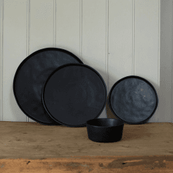 Image showing the Kuro Side Plate, D21cm, Black product.