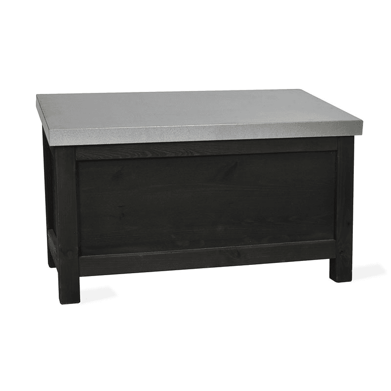 Moreton Outdoor storage box, H64 x D60 x W104cm, Grey/Black