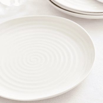 Image showing the Ceramics Set of 4 dinner plates, 27cm, White product.