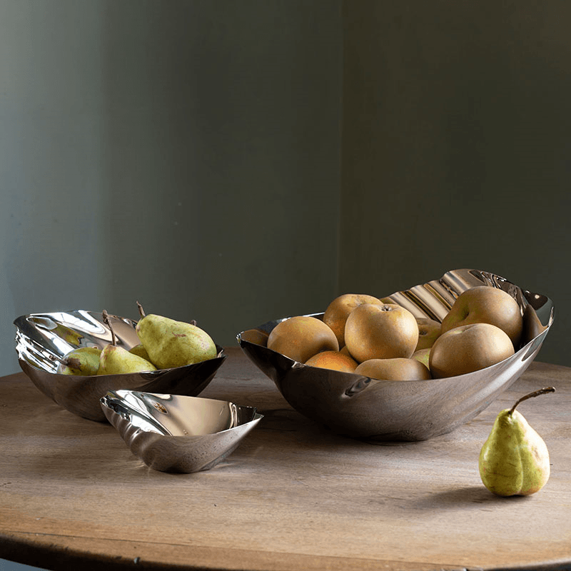 Cascade Dish, D28.5 x H12cm, Stainless Steel