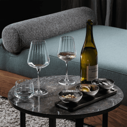 Image showing the Bernadotte Set of 6 Lead Free Crystal White Wine Glasses, 430ml, Clear product.