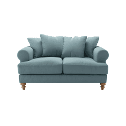 Image showing the Teddy 2 Seater Sofa, Lagoon Brushed Linen Cotton product.