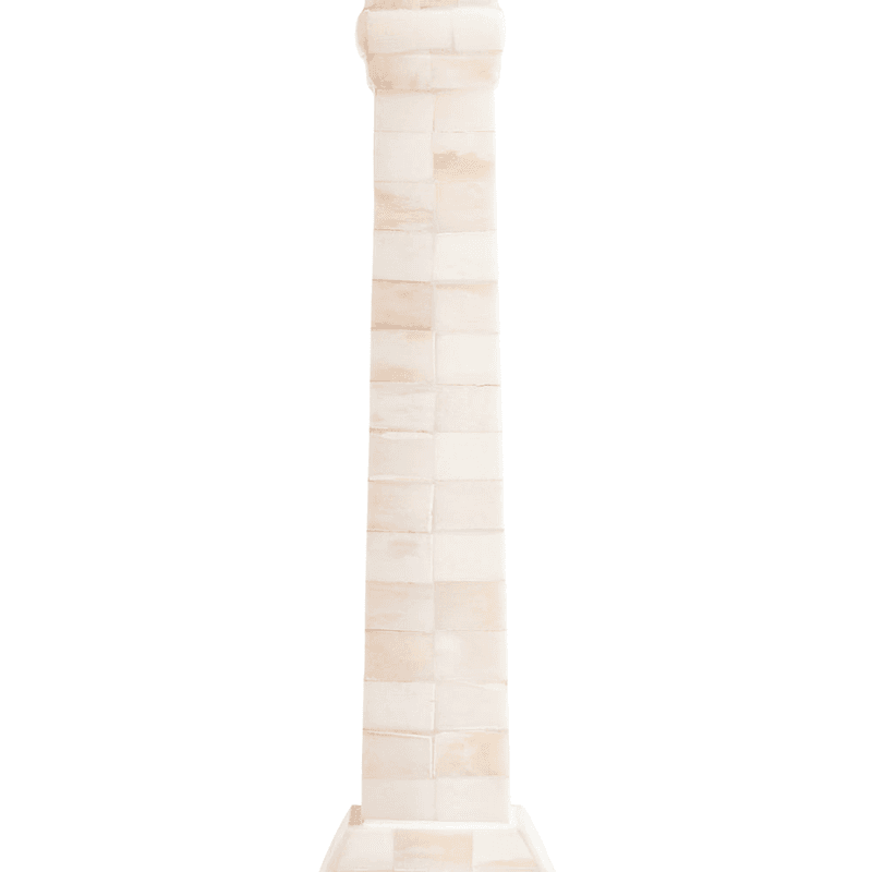 Makalu Bone Table Lamp, H46cm, White