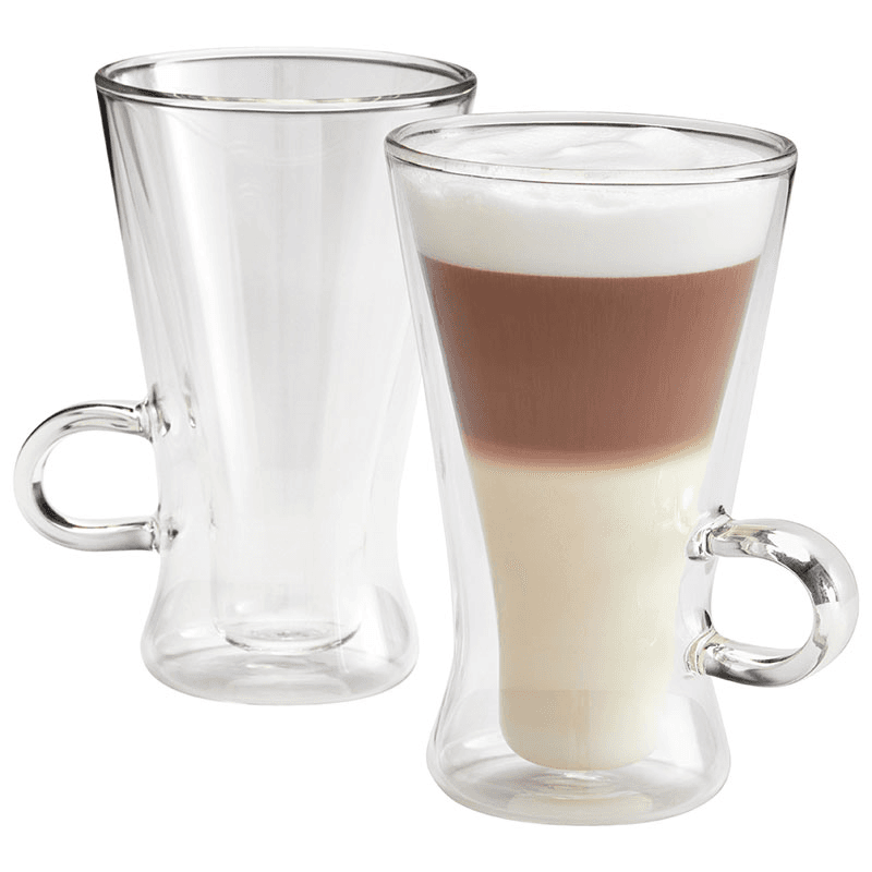 Duo Grande Latte Macchiato  Glass Set, 320ml, Clear