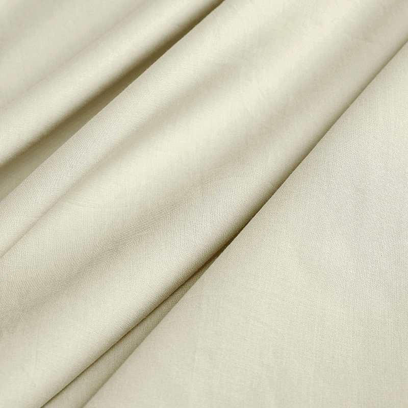 200TC Organic Fitted Sheet, Double, Hazelnut