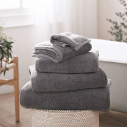 Image showing the Spa Turkish Hand Towel, Slate product.