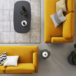 Image showing the Model 05 3 Seater Velvet Sofa, Mustard product.