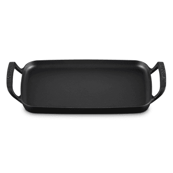 Image showing the BBQ Rectangular Griddle, 40cm, Satin Black product.