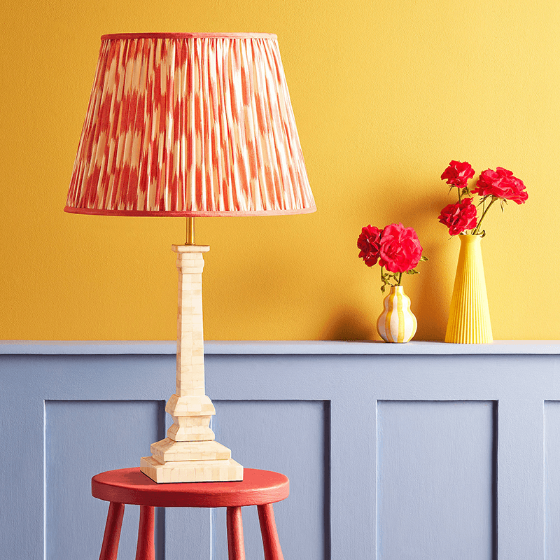 Makalu Bone Table Lamp, H46cm, White