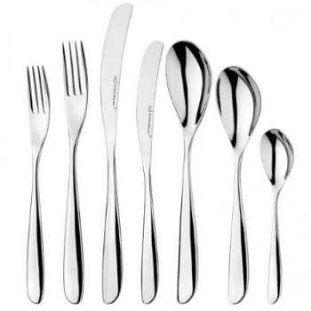 7 Piece Place Setting, Olive Mirror Finish