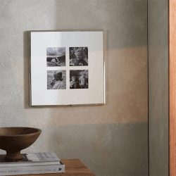 Image showing the Fine Silver Multi Aperture Photo Frame, 4 x 4", Silver product.