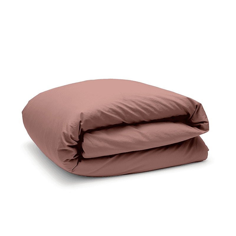 Relaxed Cotton Duvet Cover, Super King, Rust