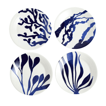 Image showing the Pacific Set of 4 Side Plate, D24cm, Blue product.
