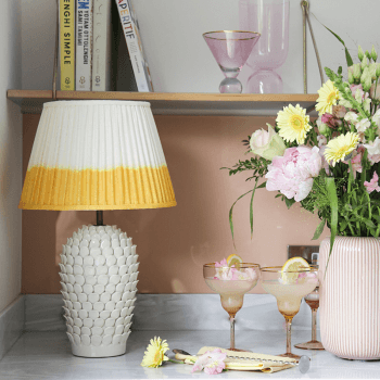Image showing the Stucco Small Table Lamp Base Only, H26cm x W15.5cm, Stone product.