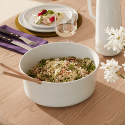 Image showing the Collective Salad Bowl with Ash Servers, D26cm, White product.