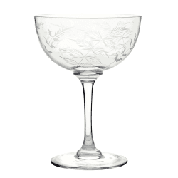 Image showing the Fern Set of 6 champagne glasses, 150ml, crystal product.