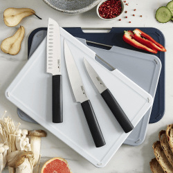 Image showing the Nest Boards Plus 6 Piece Knife and chopping Board Set product.