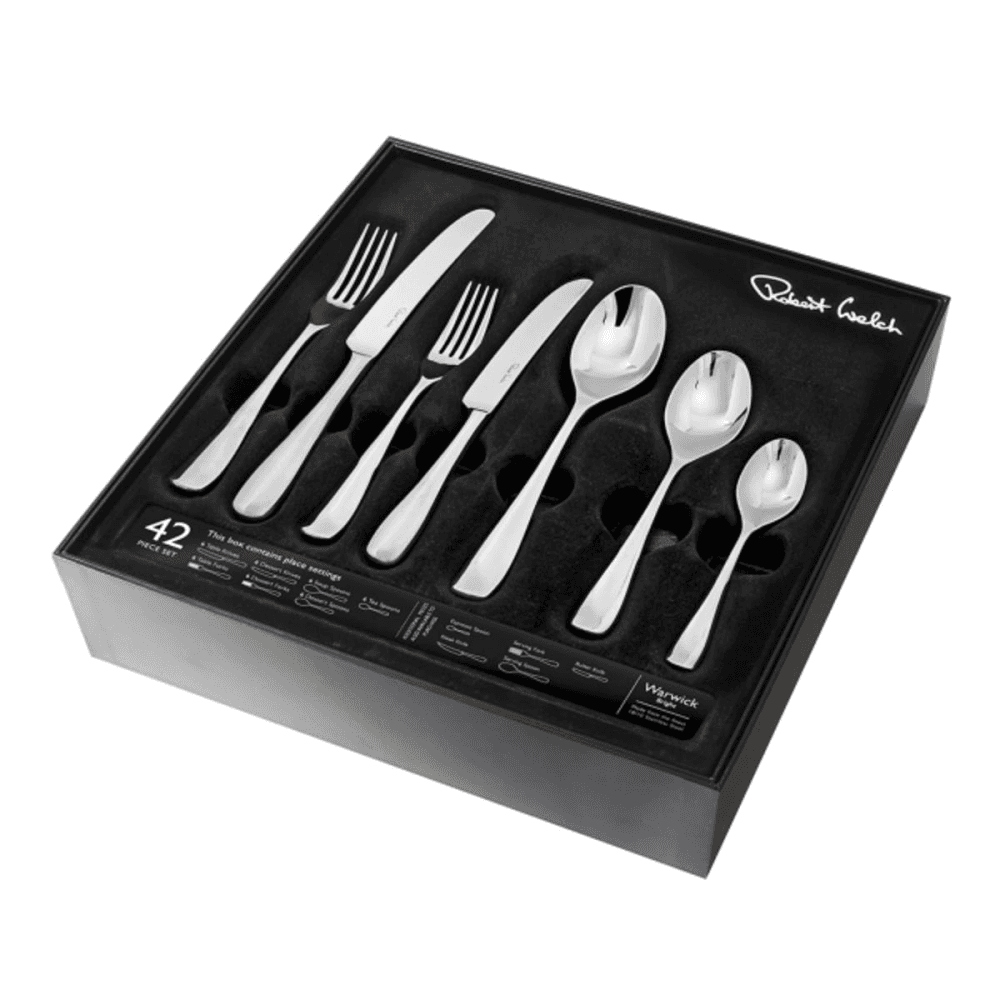 Warwick 42 Piece Cutlery Set, Stainless Steel