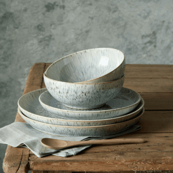 Image showing the Halo Speckle 12 piece breakfast set, White/Grey product.